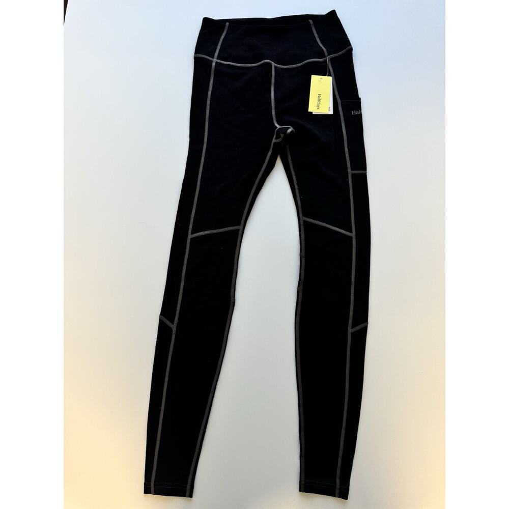 Halfdays Hallie Merino Wool Leggings Women Small Black NWT Thermal Cozy